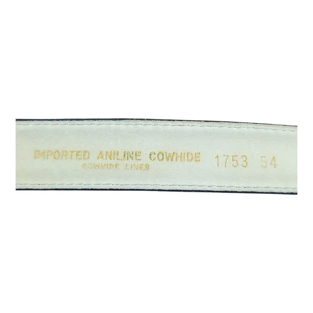 Pierre‎ Cardin Aniline cowhide lined brown belt mens sz 36